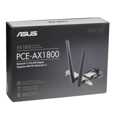 ASUS PCE-AX1800  Carte PCI Express Wi-Fi 6 AX1800 - AX1201 + AX574 avec Bluetooth 5.2