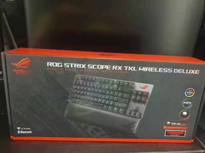ASUS ROG STRIX SCOPE RX TKL WIRELESS DELUXE RED - 2.4 GHz - RVB AURA SYNC - ROG RX RED - ABS