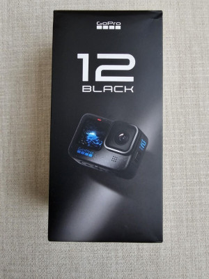 GOPRO HERO 12 BLACK Caméra d'action étanche avec vidéo Ultra HD 5,3K60- photos 27MP