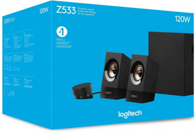 Logitech Multimedia Speakers System Z533 Ensemble 2.1 - 120 Watts - Jack 3.5 mm