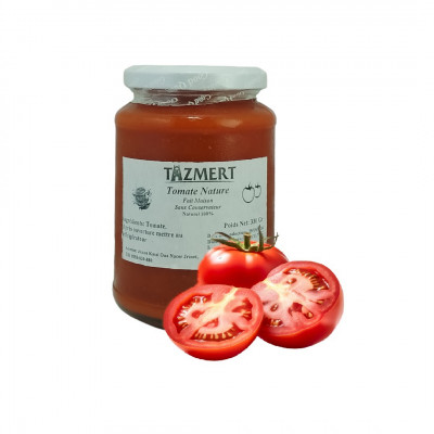 Tomate sauce nature fait maison 100% naturel et sans additifs 330 Gr