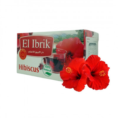 Tisane de Hibiscus en sachets infusions 25 sachets de 1.5g