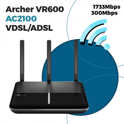 Modem Routeur Tp-Link Archer VR600 AC2100 VDSL/ADSL