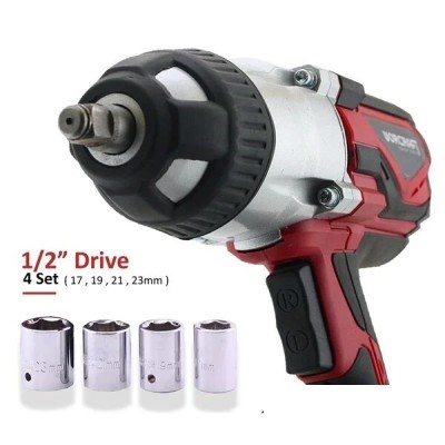 Clé à chocs, boulonneuse électrique 500 N.m 1020W 1.2" avec valise et douilles WORCRAFT | IW-1000