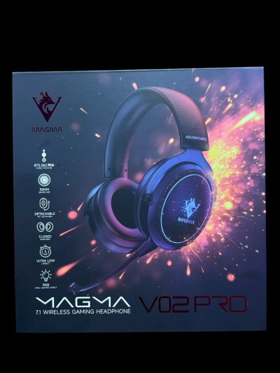 CASQUE GAMER SANS FIL MAGMA VALIVOX V02 PRO 7.1 RGB BLACK