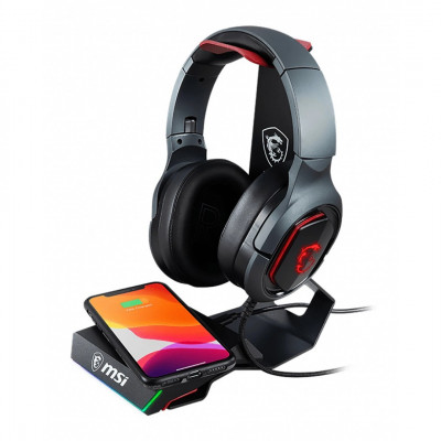 SUPPORT CASQUE MSI IMMERSE HS01 + WIRELESS CHARGER