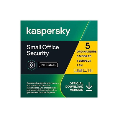 ANTIVRUS KASPERSKY SMALL OFFICE SECURITY 1 SERVEUR + 5 POSTES