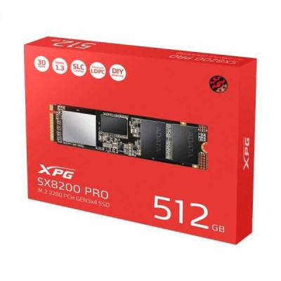 DISQUE DUR ADATA XPG SX8200 PRO GEN 3*4 512 SSD