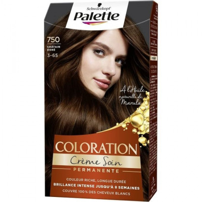 Schwarzkopf Coloration Permanente Cheveux - Crème Soin - Châtain Doré 750