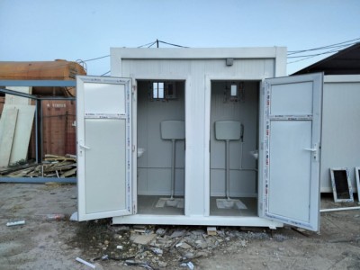 Chalet Cabine sanitaires 2 sièges (2WC) 2x1.5