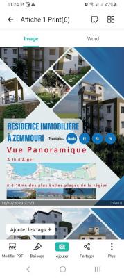 Vente Appartement F2 Boumerdès Zemmouri