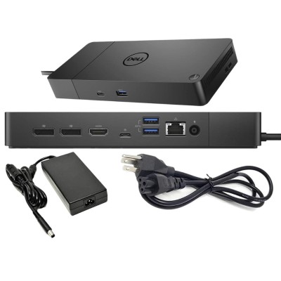 DELL WD19DS - STATION D'ACCUEIL 240W - USB 3.1 - TYPE-C - DP/HDMI - RJ-45 - MULTI-ÉCRANS - BLACK