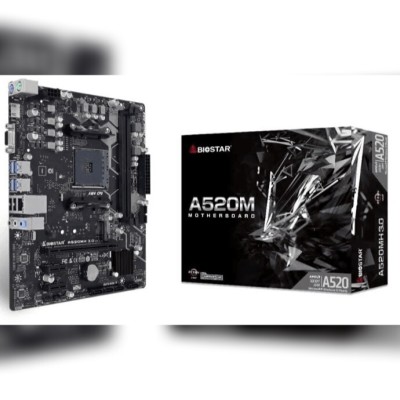 BIOSTAR A520MT - AMD AM4 - UATX - 2 X DDR4 - USB 3.0 - HDMI - 1 X PCIe 3.0 -