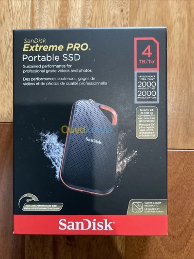 SANDISK Extreme PRO PORTABLE SSD - 4TB USB-C - Up To 2000 MB/S