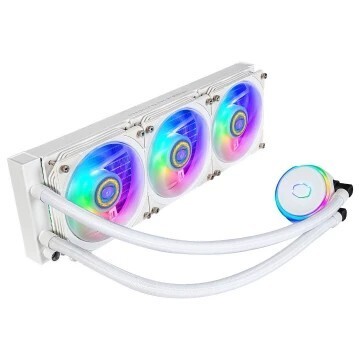 COOLER MASTER MASTERLIQUID PL360 FLUX - WATERCOOLING RGB WHITE - INTEL ET AMD - 3 FAN LED 120mm