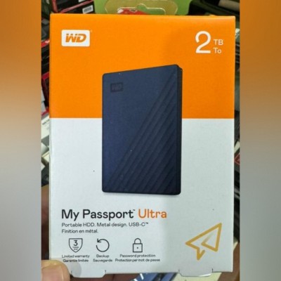 WD MY PASSPORT ULTRA 2TB - DISQUE DUR HDD USB 3.0 - ULTRA FAST - PORTABLE - USB-C - ORIGINAL -BLACK