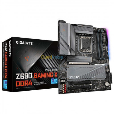 Gigabyte Z690 GAMING X DDR4 ATX Socket 1700 Intel Z690 Express - 4x DDR4 - M.2 PCIe 4.0 - USB 3.2