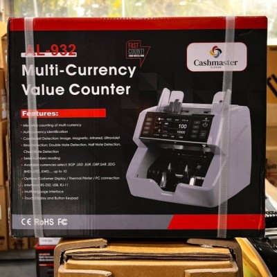 CASHMASTER COMPTEUSE DE BILLET AL-932 - COMPTEUSE - TRIEUSE - DÉTECTUS FAUX BILLETS - DEVISE - BLACK
