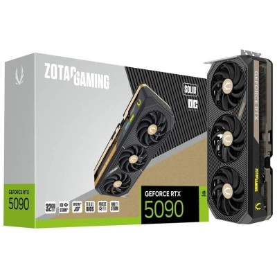 ZOTAC GAMING GEFORCE RTX 5090 SOLID OC - 32GB GDDR7 8K - DLSS 4 - RAY TRACING - ICESTORM - BLACK