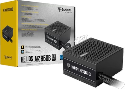GAMDIAS HELIOS M2-850B - ALIMENTATION 850W - 80+ SILVER - SILENCIEUSE 120 MM - ATX PFC ACTIF -BLACK