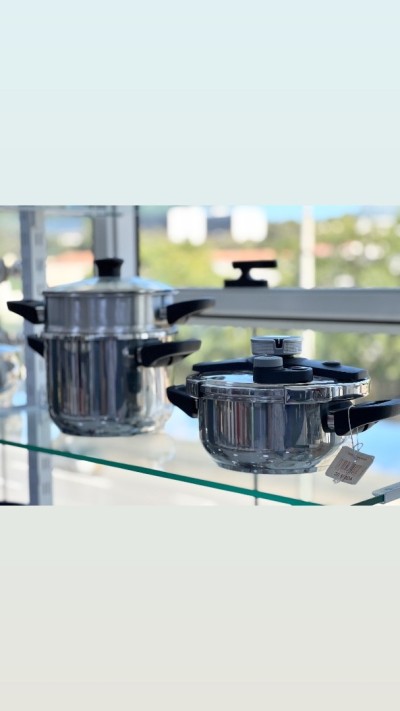 PROMO Sur la cocotte minute ELSEB 4 en 1 Inox 18/10 6 pièces 