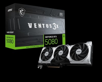 RTX 5080 MSI VENTUS 3X 16GB GDDR7 OC