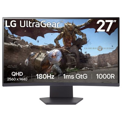 MONITEUR LG ULTRAGEAR 27GS60QC  180HZ CURVED 27 POUCE QHD 2K