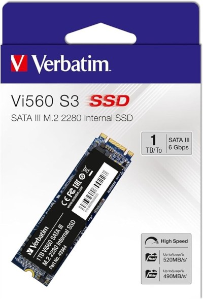 SSD 1tb gen 3 Vi560 S3 M.2 VERBATIM (En configuration seulement)
