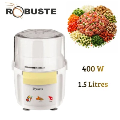 Mini Hachoir Robuste Multifonction 400W 1.5 Litres avec 2 Lames - مفرمة كهربائية