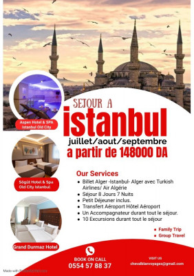 Voyage organisé ISTANBUL-Juillet*aout*septembre 