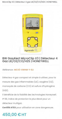 equipement-de-protection-detecteur-gaz-bw-honeywell-bordj-el-bahri-alger-algerie