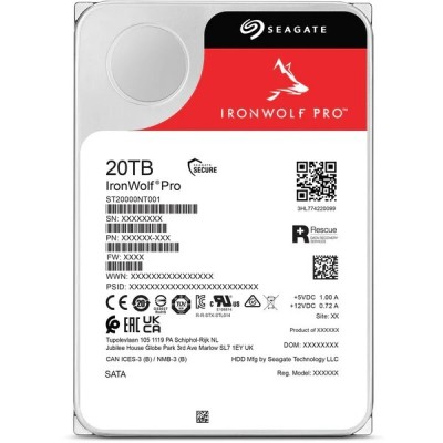 DISQUE DUR SATA 3.5'' 20TB SEAGATE IRONWOLF PRO NAS 2025 NEUF
