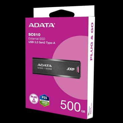 FLASH DISK EXTERNAL SSD 500G  ADATA  SC610 USB 3.2 GEN2 TYPE-A