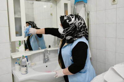 Femme de ménage / agent d'entretien nettoyage fin de chantier villa entreprise société de nettoyage