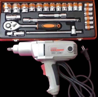 Kit complet professionnel clé à choc et caisse à outils complet 