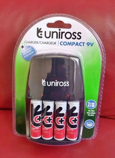 Kit complet pile rechargeable AA+Chargeur des pile AA et AAA et 9v