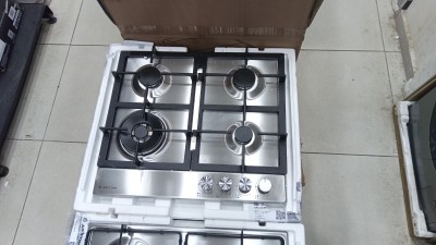 Promo plaque de cuisson Ariston 4 feux-wok tabouna inox FONTE thermocouple 6G4GC222BN 