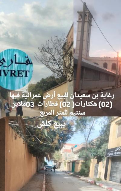 بيع أرض الجزائر الرغاية