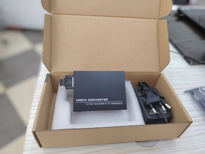 Media Converter Gigabit Fiber  20KM  Convertisseur 10/100/1000M RJ45 Fibre Optique 