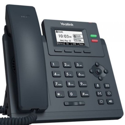 YEALINK T31G Téléphone IP 2 comptes SIP, écran 2.3", PoE, 2 ports Ethernet Gigabit