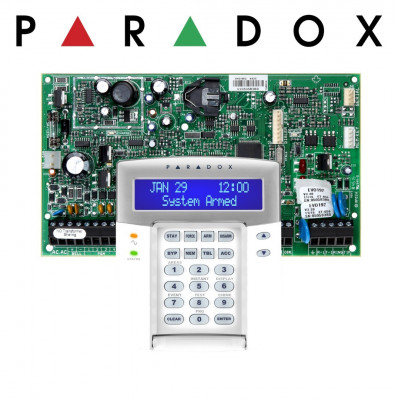 Pack alarme centrale PARADOX EVO192 avec clavier LCD Paradox K641+