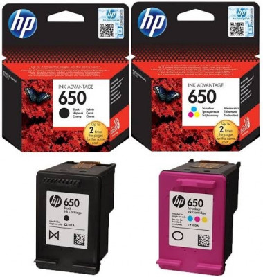 Pack Cartouche HP 650