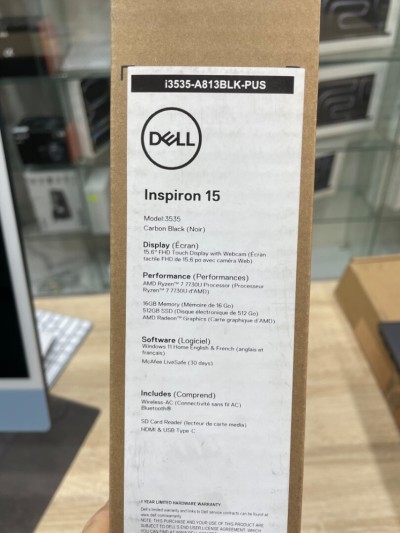 INSPIRON 15 Ryzen 7 7730u 16-512 15.6 FHD