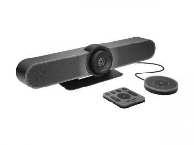 Logitech MeetUp, Système de ConférenceCam, Webcam Visioconférence, Ultra HD 4K/1080p/720p, 3 Micro