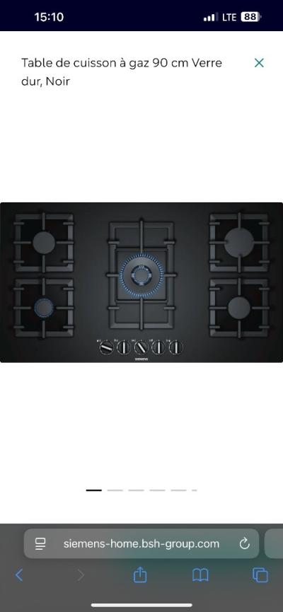 Plaque chauffante simens