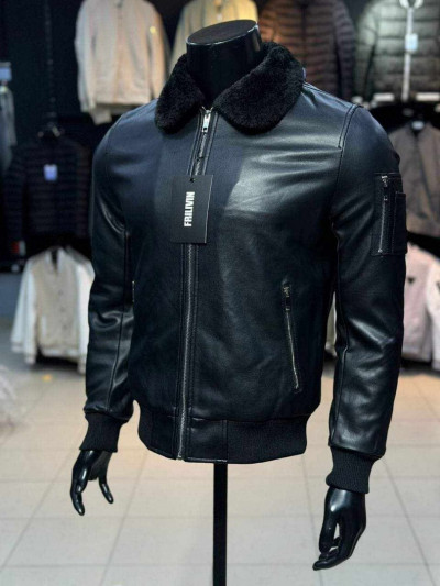 Veste cuire fashion homme ouedkniss