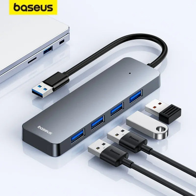 Baseus Hub USB 4 ports - Boostez votre connectivité !