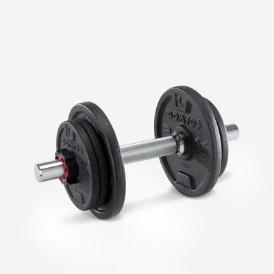 Kit d haltères de musculation 10 kg avec disques en fonte à 80 % recyclée