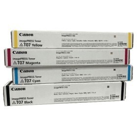 PACK TONER CANON ORIGINAL T07 IP C165 BLACK-CYAN-MAGENTA-YELLOW