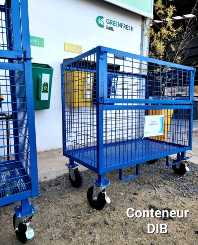 Chariot cage collecte